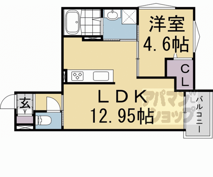 【Ｓｉｄｅ西ノ京】間取