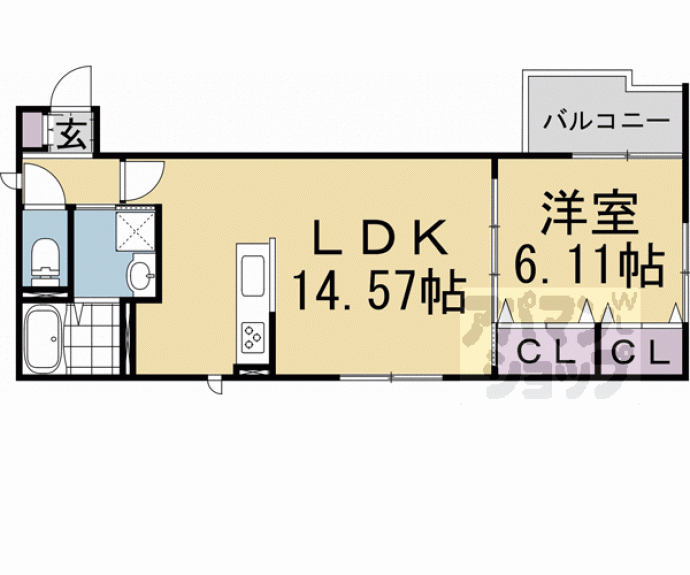 【Ｓｉｄｅ西ノ京】間取