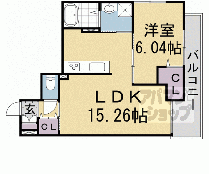 【Ｓｉｄｅ西ノ京】間取