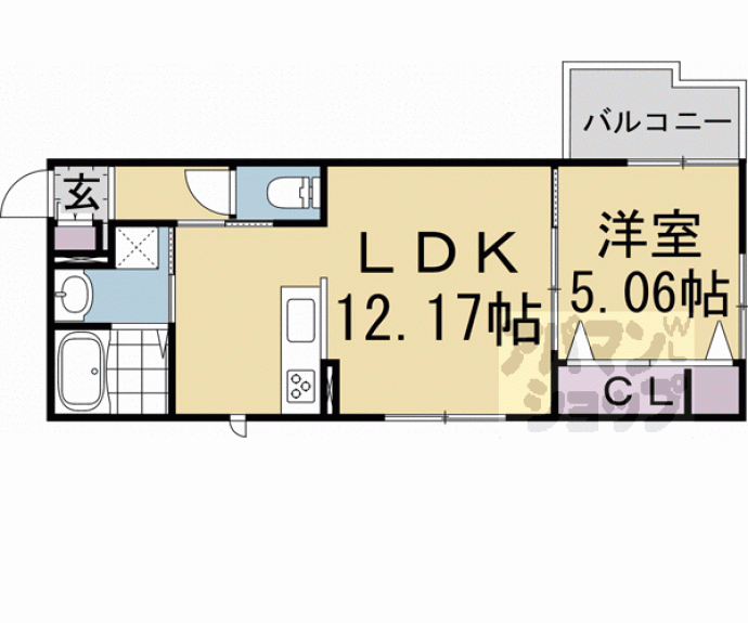 【Ｓｉｄｅ西ノ京】間取