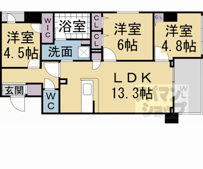 【Ｍａｒｅ京都一条】間取