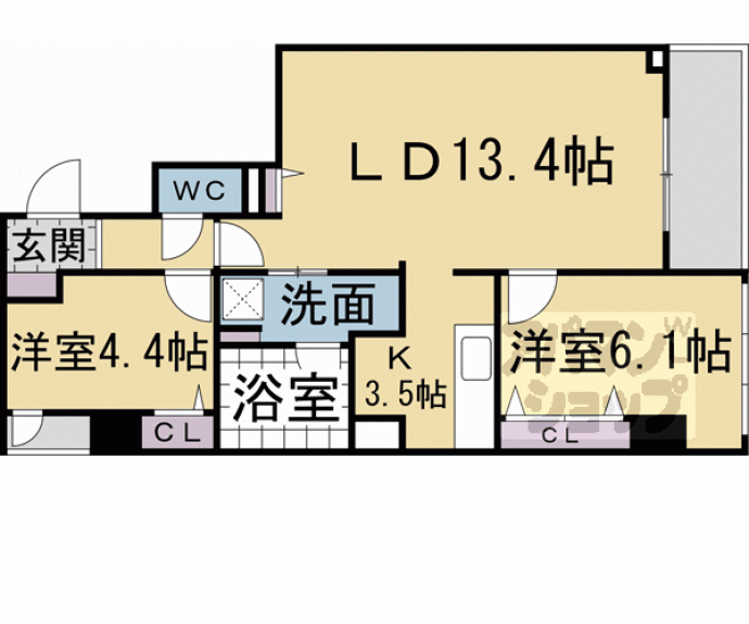 【Ｍａｒｅ京都一条】間取