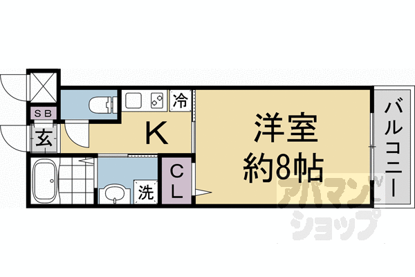 【CREST TAPP京都丹波口Ⅱ】間取