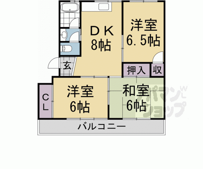 【浜野マンション】間取