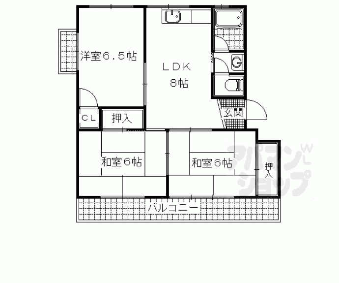【浜野マンション】間取
