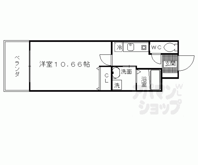【メディナ中書島】間取
