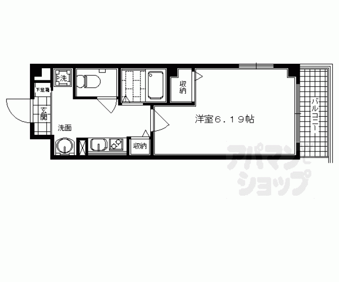 【HAMASO京都清水五条】間取