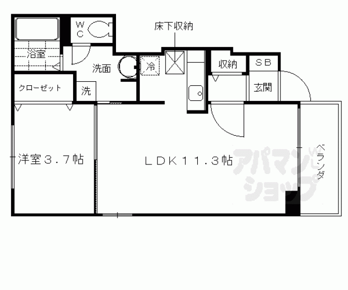 【シャトレ　メルヴェイユ】間取