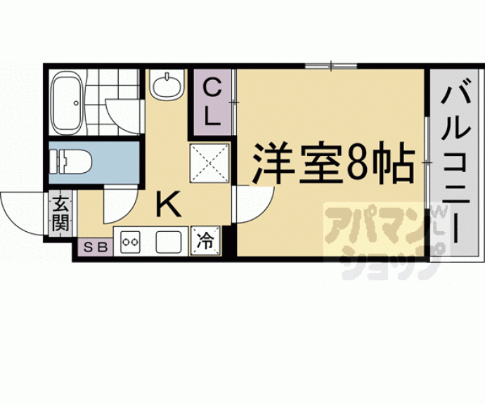 【ＢｕｒｉｌｌｉａＣｏｕｒｔ龍谷大前】間取