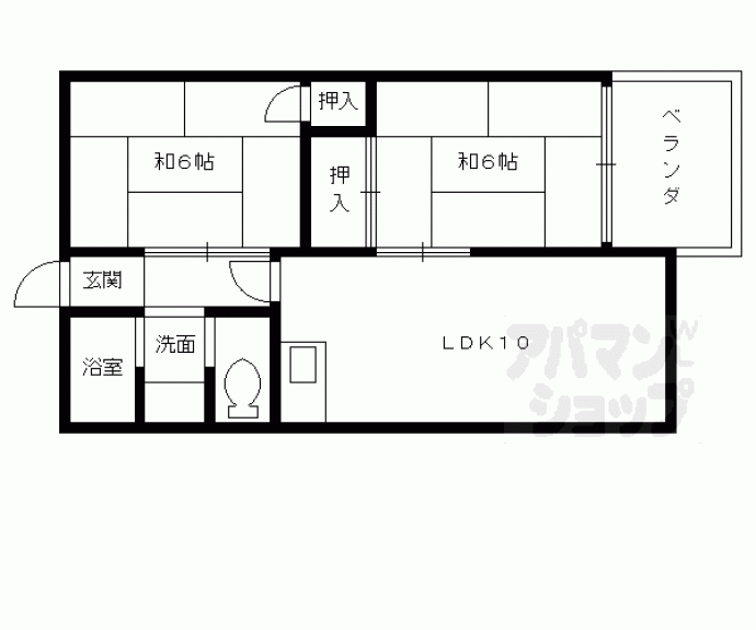 【プルーリオン勧修寺】間取
