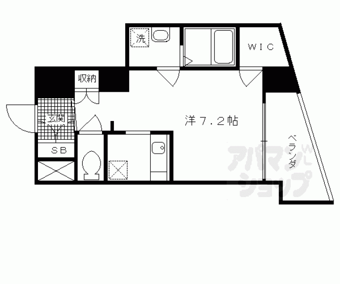 【ライジングコート京都西院フロンティアⅡ】間取