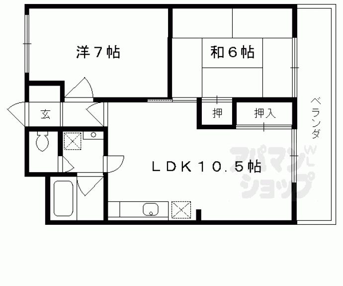 【シャトー音羽】間取