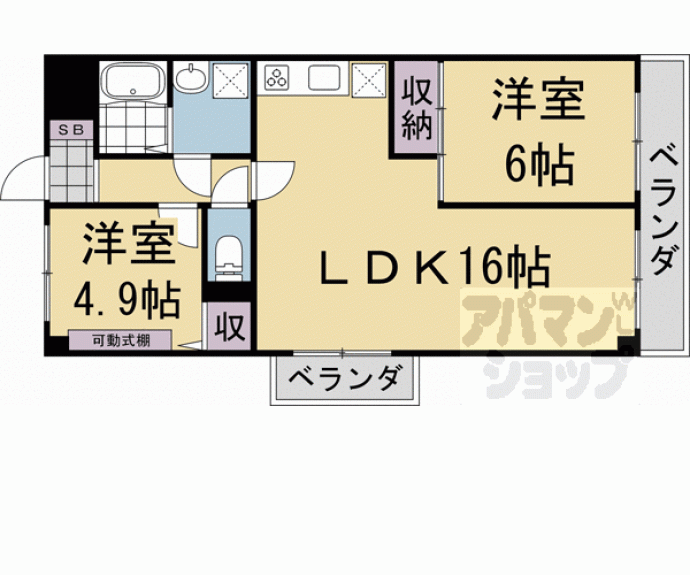 【シベール勧修寺】間取