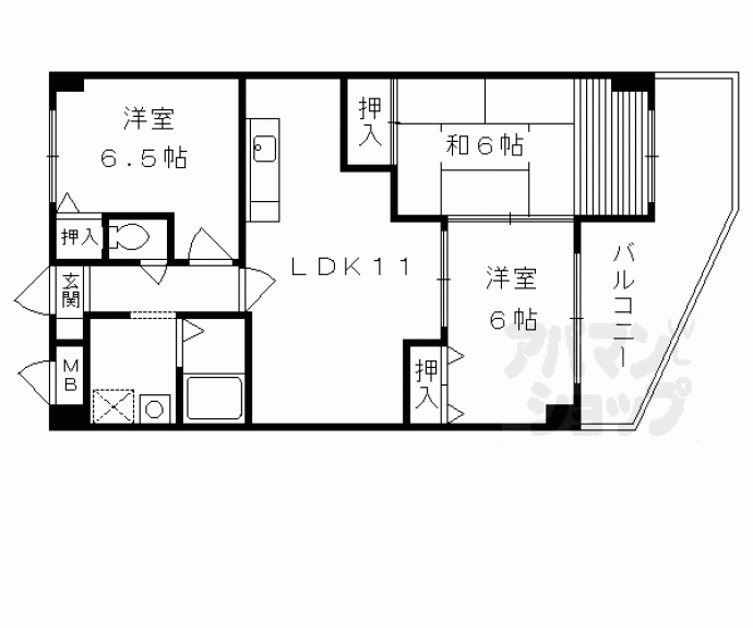 【エーデル音羽】間取