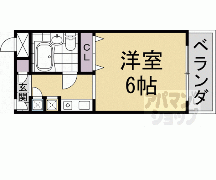 【ハイライフ西ノ岡】間取