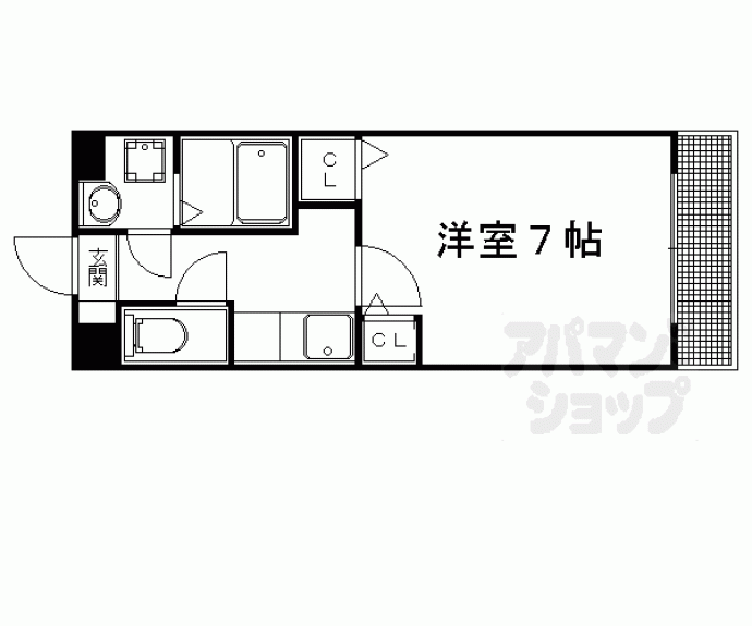 【ＰＡＴＩＯ　ｄｅ．二条城】間取