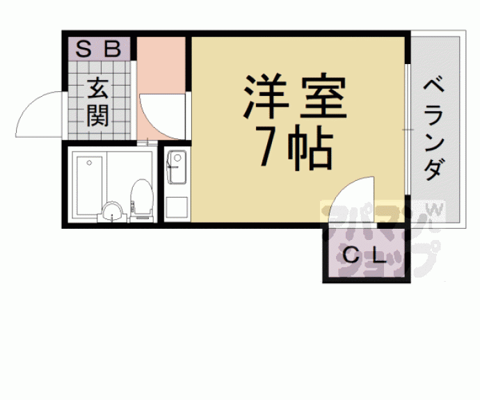 【シャトージュネス田中】間取