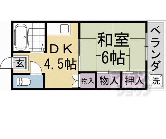 【ハピネス中埜】間取