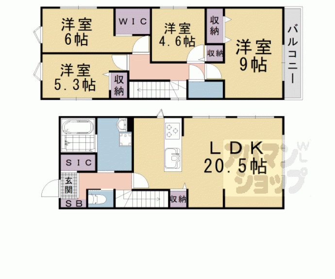 【富士見台貸家】間取