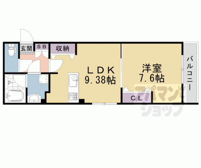 【円町レジデンスⅠ】間取