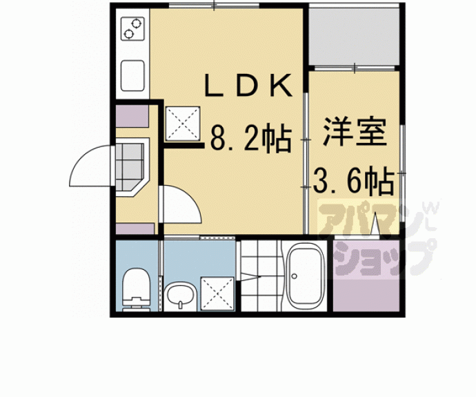【ハーモニーテラス納所町】間取