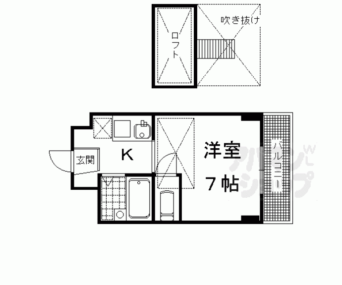 【メゾンドゥレテューディヤン浩栄】間取