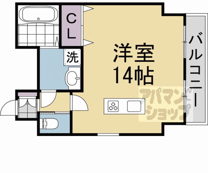 【メゾンドゥレテューディヤン浩栄】間取