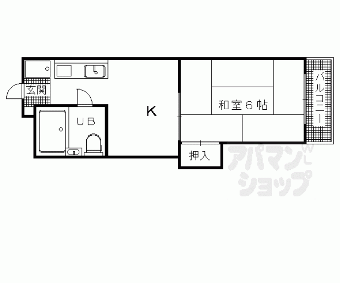 【長岡京市開田3丁目マンション】間取