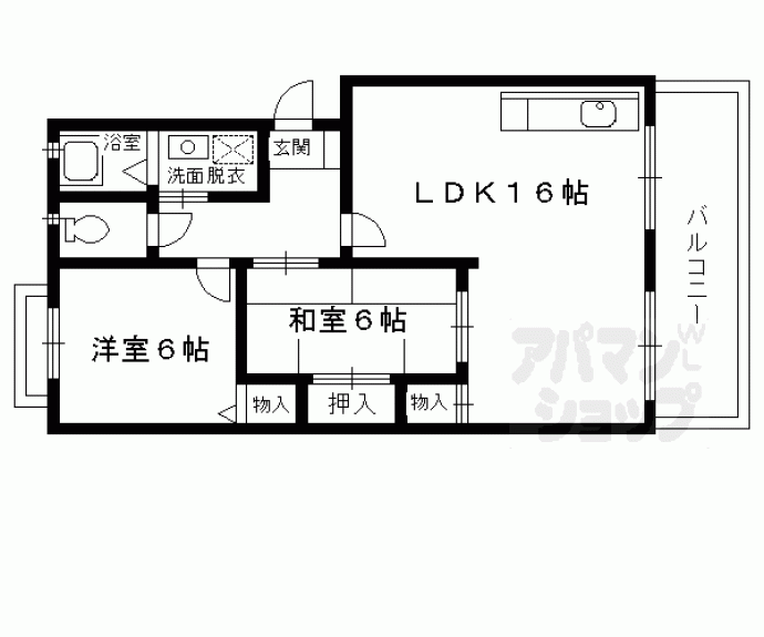 【ハイツナカムラⅡ】間取