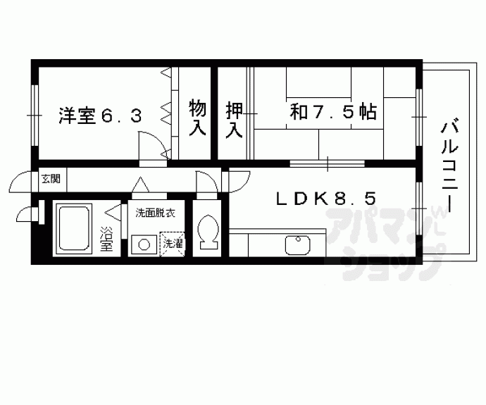 【アプタウンハウス】間取