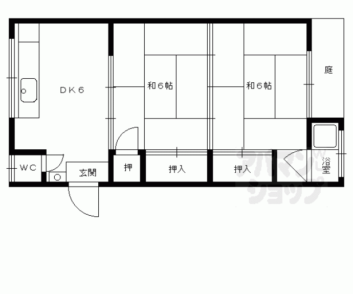 【鎌田マンション】間取