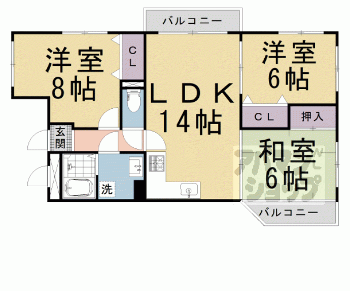 【グランデール２１】間取