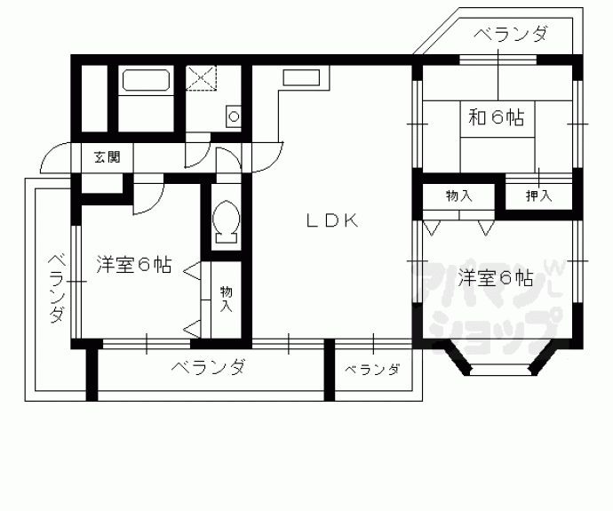 【グランデール２１】間取