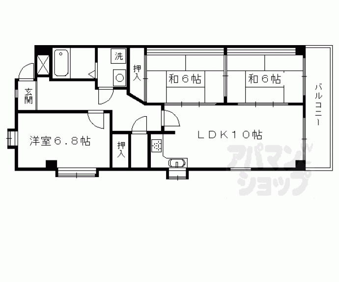 【プロミネンス光陽】間取