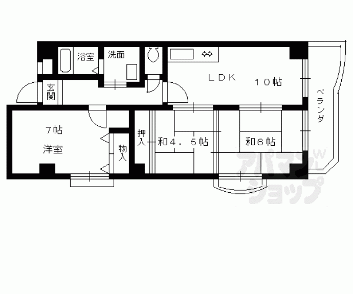 【日本鉱産ビルグラハイツ】間取