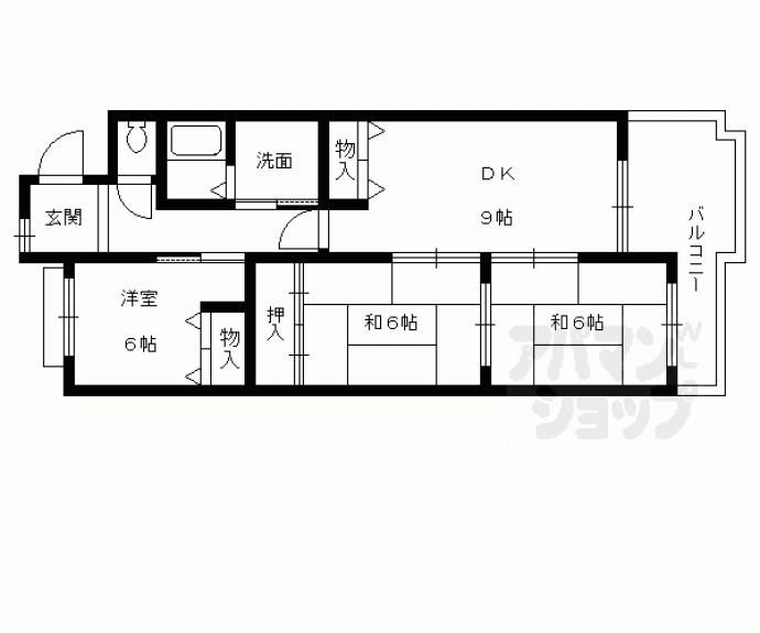 【乾マンション】間取