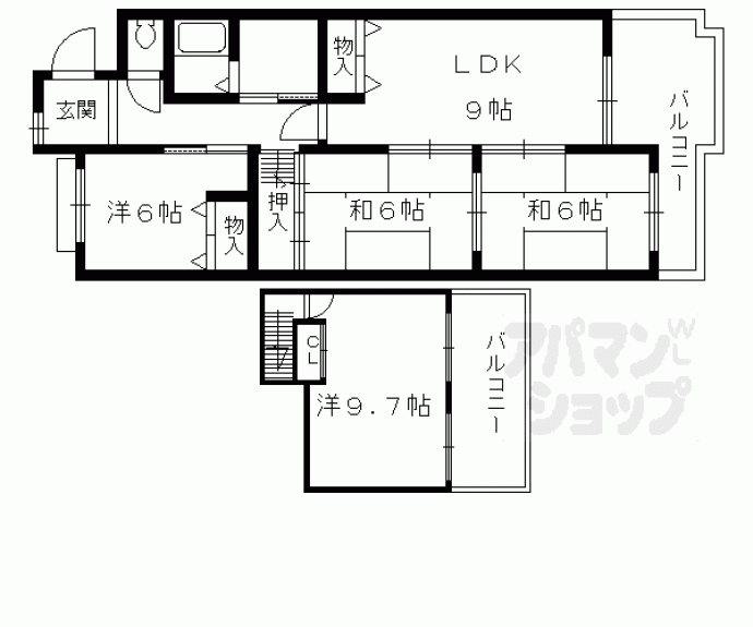 【乾マンション】間取