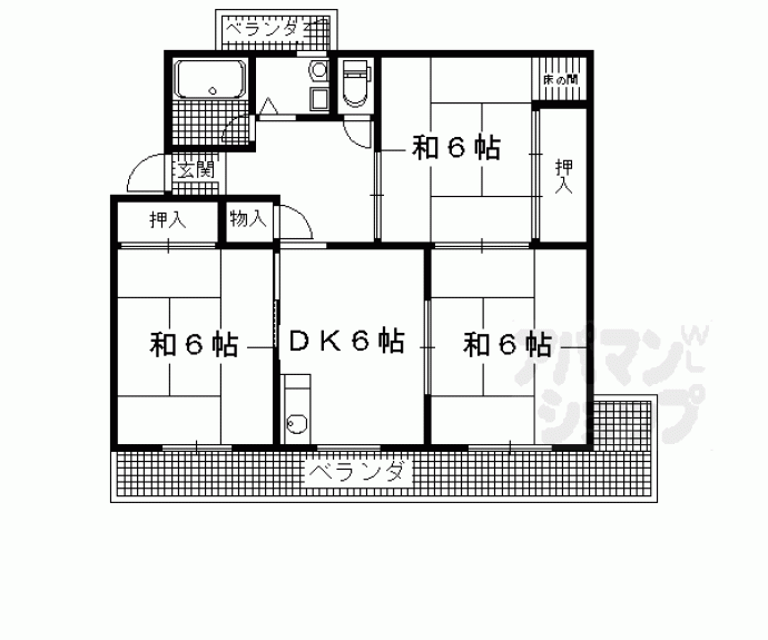 【円明寺ヶ丘団地】間取