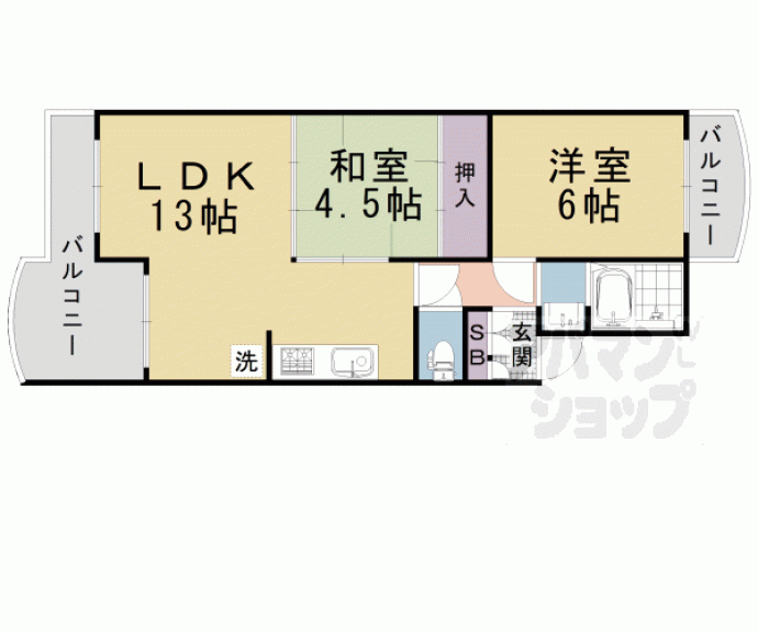 【北前田マンション】間取