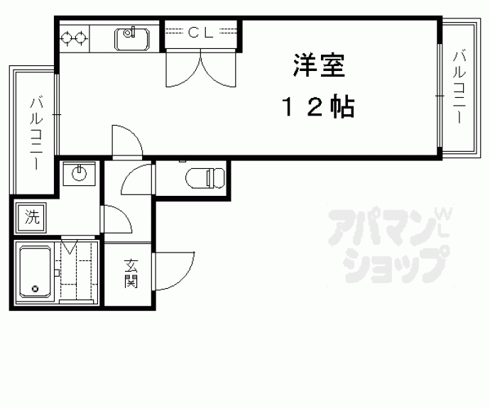 【公園マンション】間取