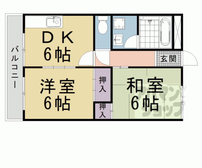 【ハイツ長岡京】間取