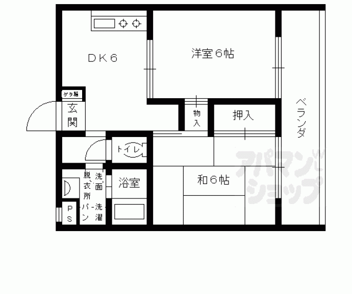 【アヴェニール向陽】間取