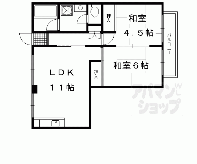 【坪内マンション】間取