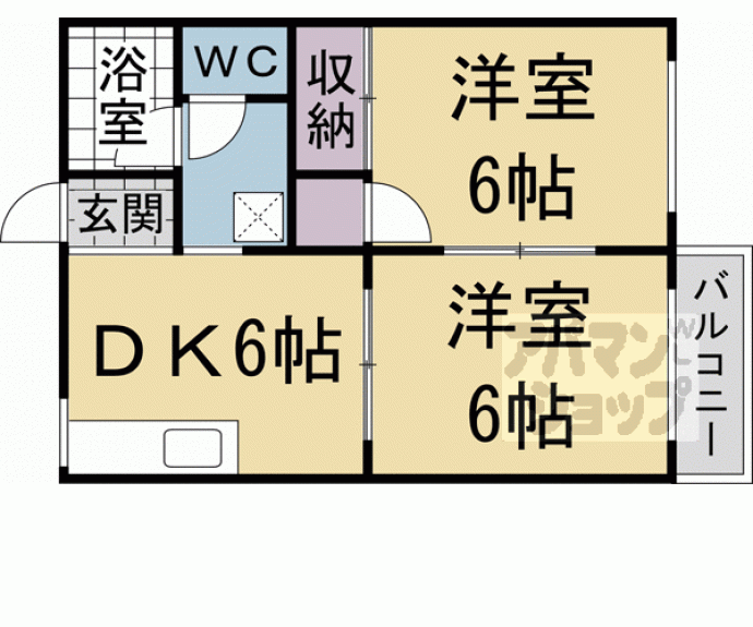 【スリーゼ西向日】間取