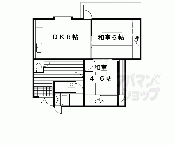 【ハイツテラオパートⅡ】間取