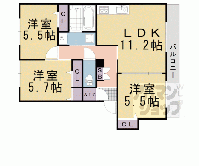 【メヌエット】間取