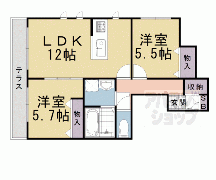 【メヌエット】間取