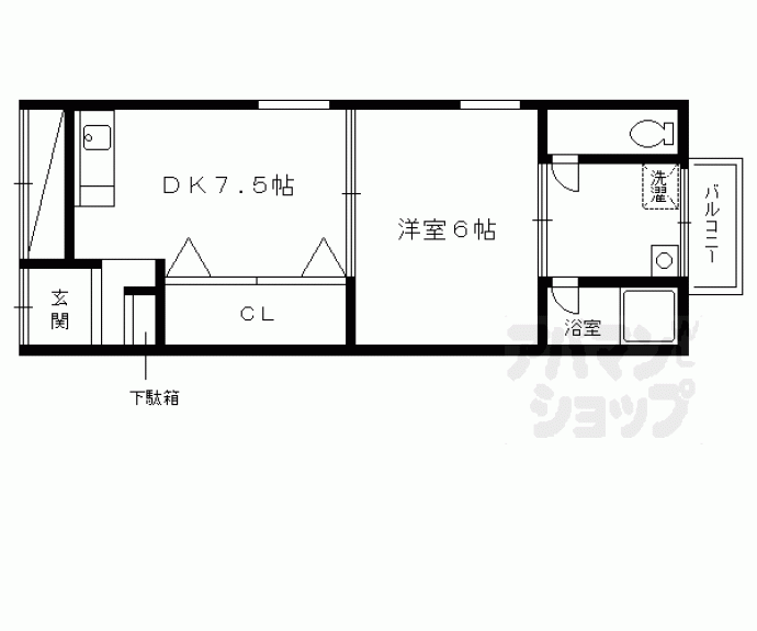 【ハイツ長徳】間取