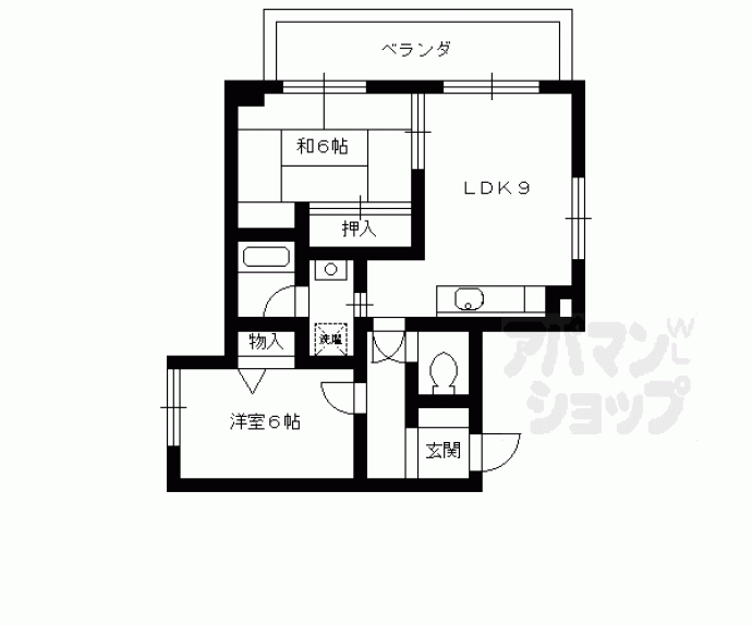 【プレジオ伏見久我】間取