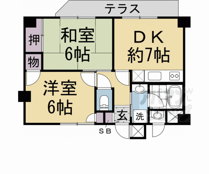 【プレジオ伏見久我】間取